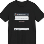 Texas Independence Group Chat Premium Tee - Black front