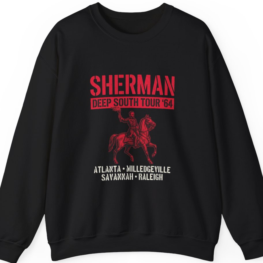 Sherman Deep South Tour Vintage Sweatshirt - Black front