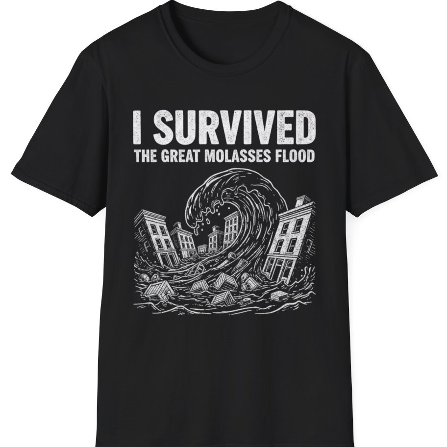 Great Molasses Flood T-Shirt - Black front