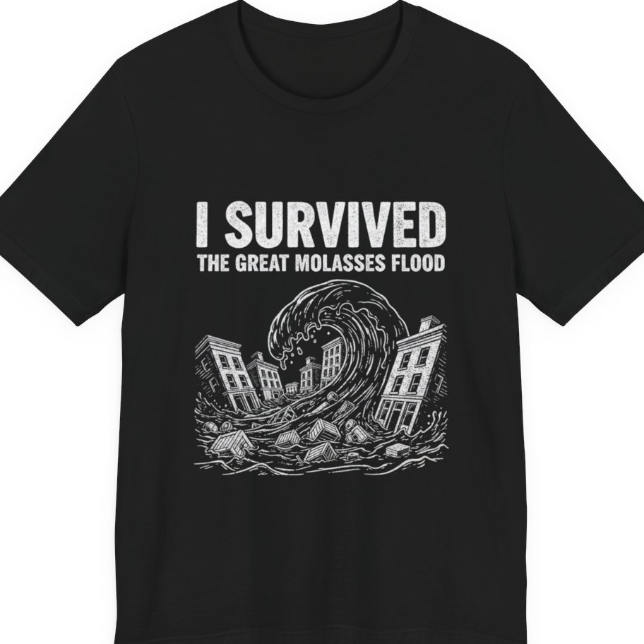 Great Molasses Flood Premium Tee - Black front