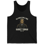 You Should Smile More Harriet Tank Top - Black front