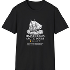 Hms Erebus Arctic Tours T-Shirt - Black front