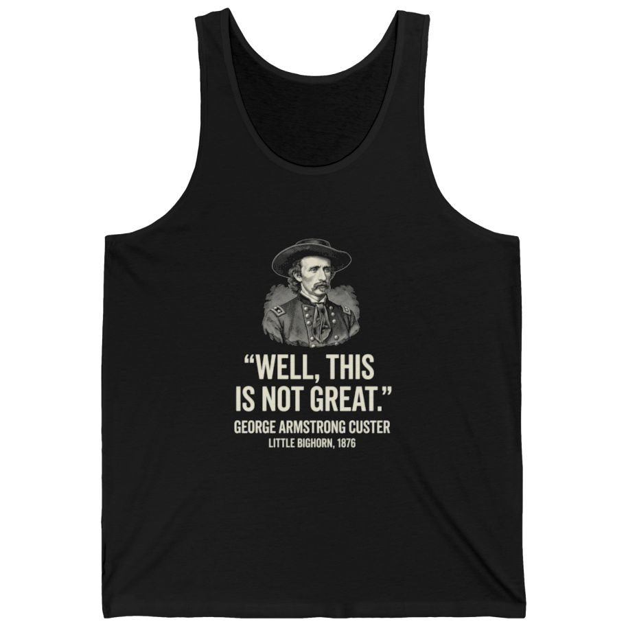 Well This Is Not Great Tank Top - Black front