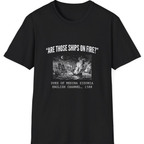 Spanish Armada Fire Ships T-Shirt - Black front