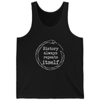 History Always Repeats Tank Top - Black front