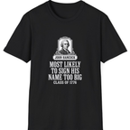 John Hancock Signature Superlative T-Shirt - Black front