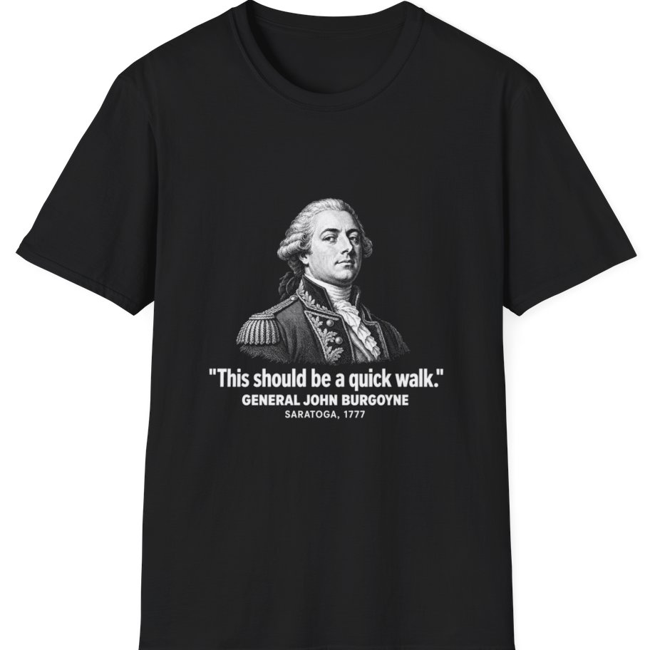 Burgoyne Quick Walk Saratoga T-Shirt - Black front