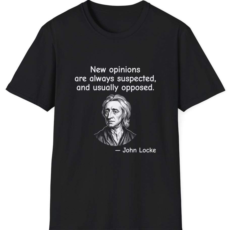 Locke New Opinions T-Shirt - Black front