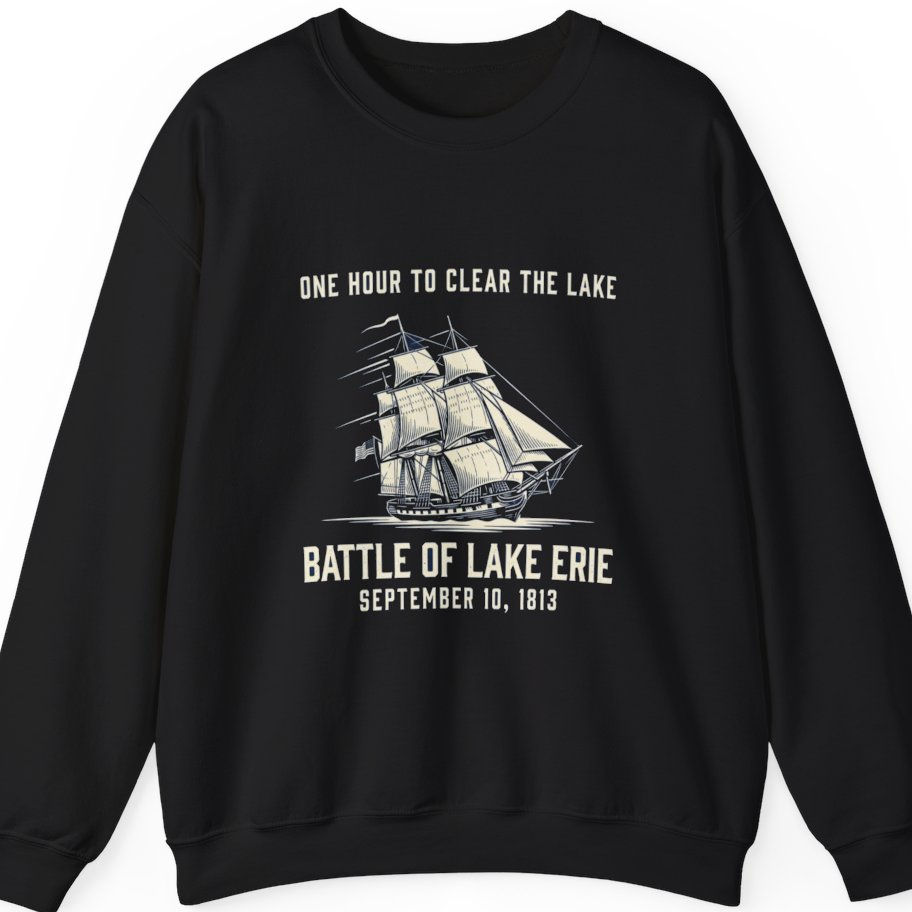 Battle of Lake Erie Sweatshirt - Black front
