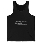 Industrial Revolution Quote Tank Top - Black front