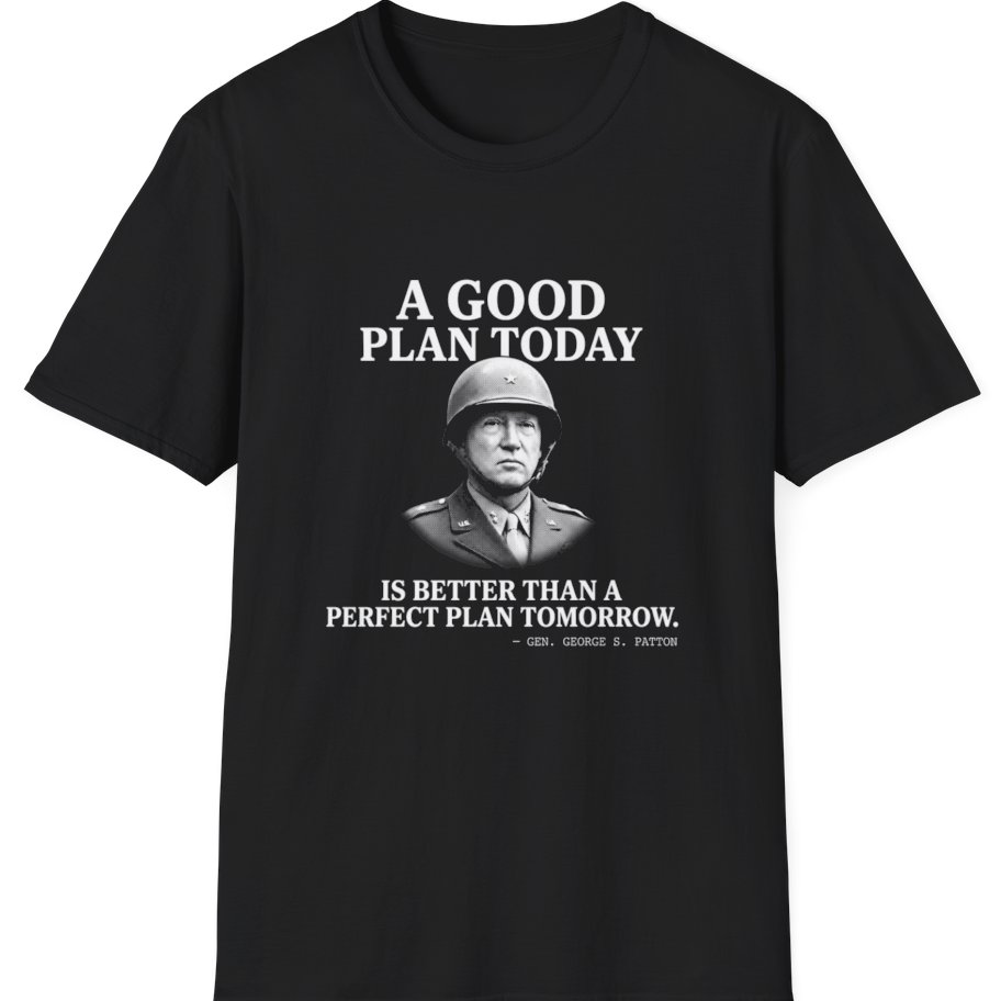 Patton Good Plan T-Shirt - Black front