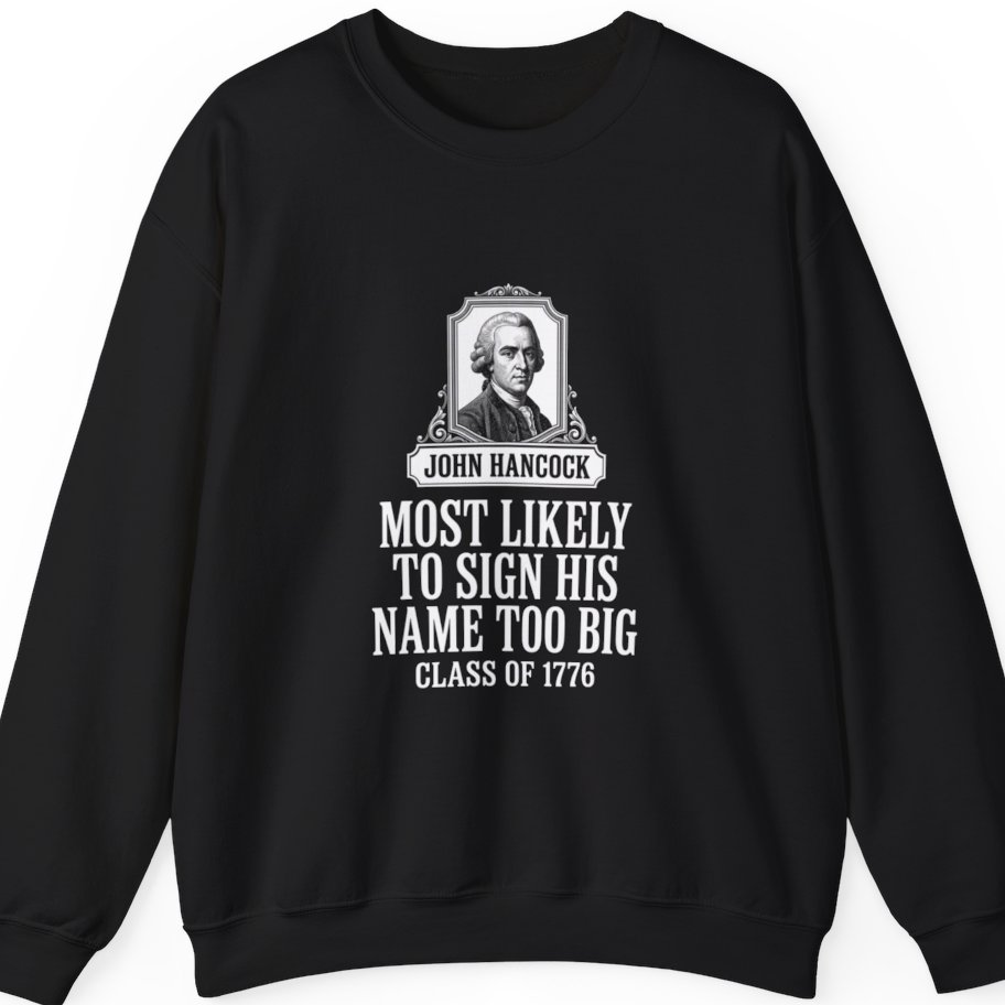 John Hancock Signature Superlative Sweatshirt - Black front