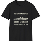 Uss England De T-Shirt - Black front