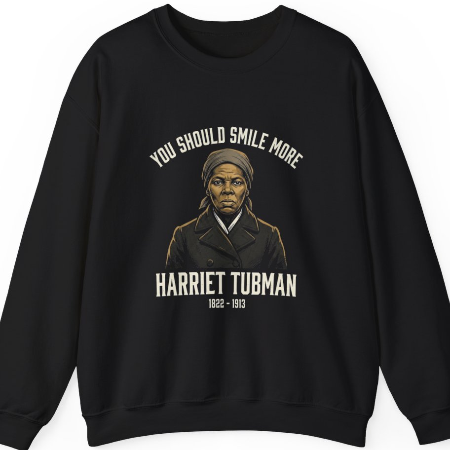 You Should Smile More Harriet Sweatshirt - Black front