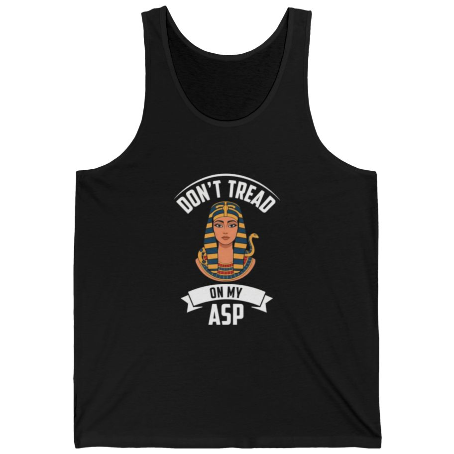 Cleopatra Asp Tank Top - Black front