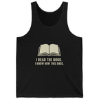 I Read The Book Tank Top - Black front