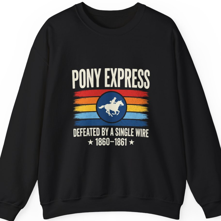 Pony Express Memorial T-Shirt - Black front