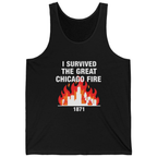 Great Chicago Fire Classic Tank Top - Black front