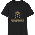 Green Mountain Boys Crest T-Shirt - Black front