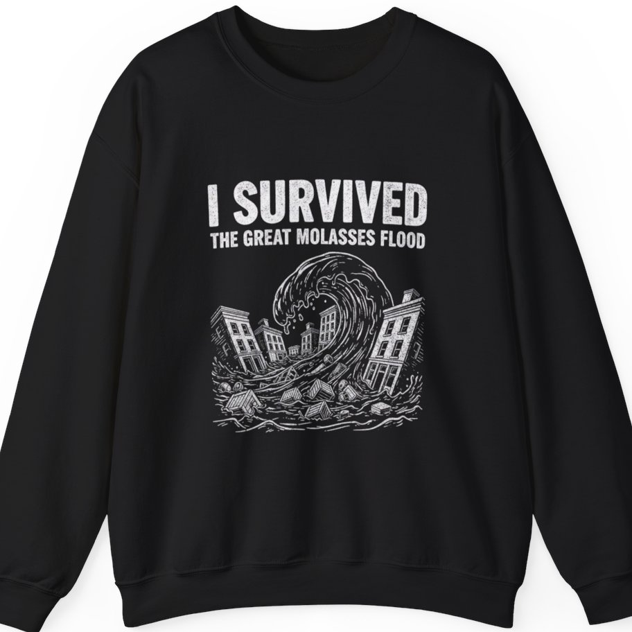 Great Molasses Flood Sweatshirt - Black front