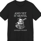Galileo And Yet It Moves Premium Tee - Black front