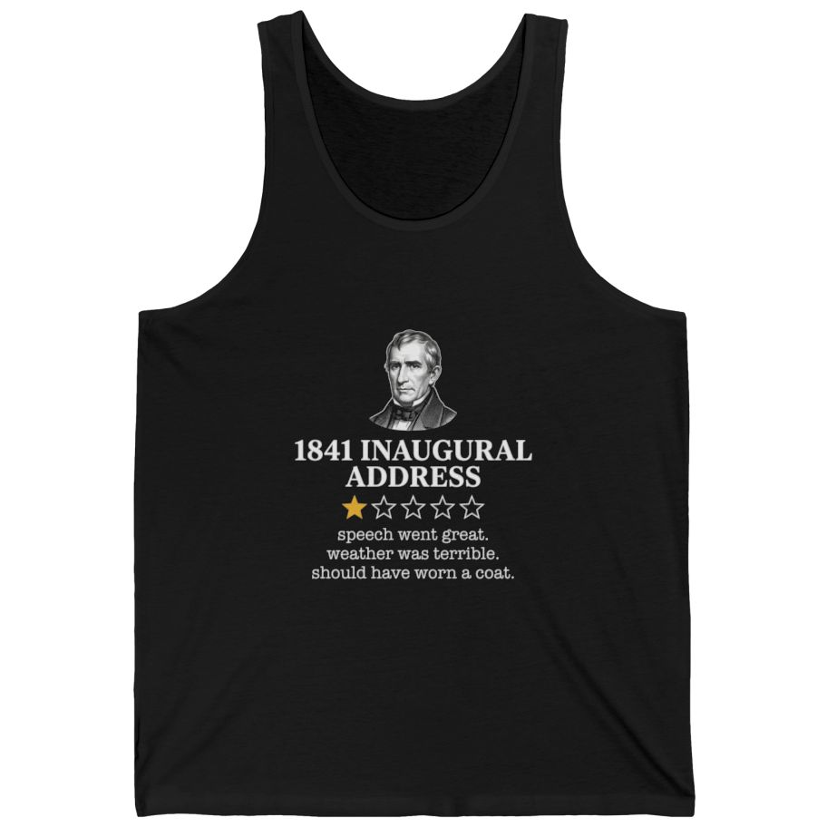 Inaugural Address Review Tank Top - Black front