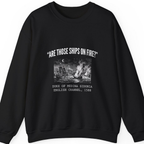 Spanish Armada Fire Ships Sweatshirt - Black front
