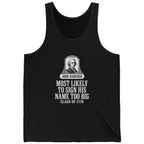 John Hancock Signature Superlative Tank Top - Black front