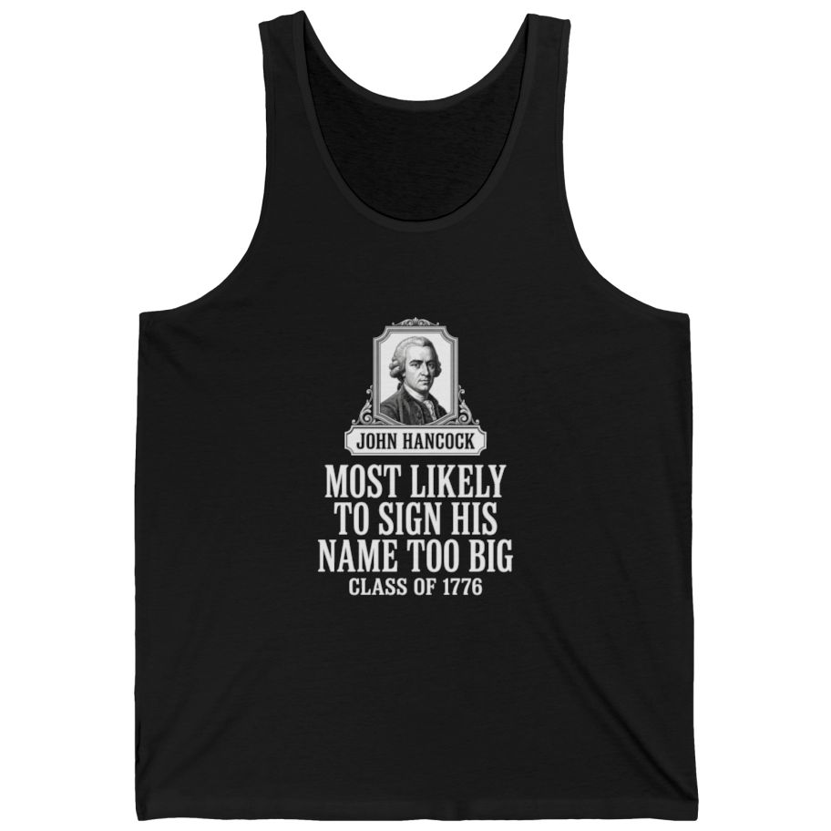 John Hancock Signature Superlative Tank Top - Black front