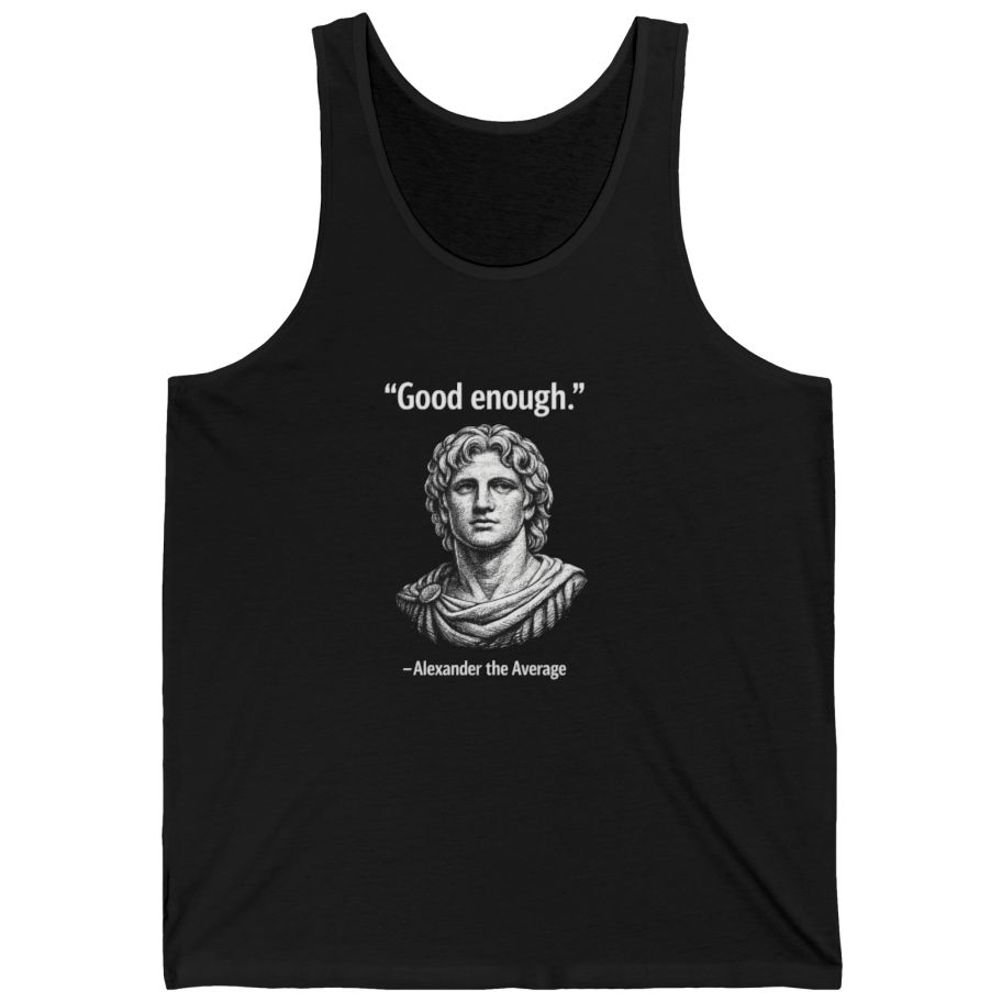 Alexander The Average Good Enough Tank Top - Black front