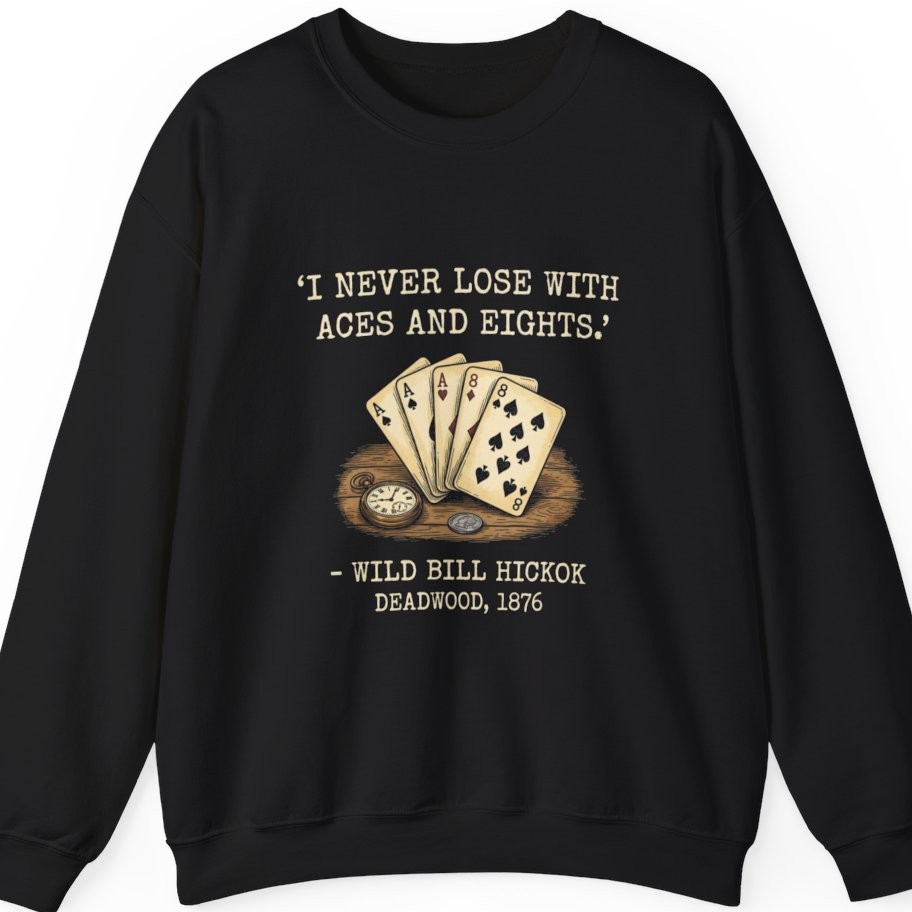 Dead Mans Hand Poker Sweatshirt - Black front