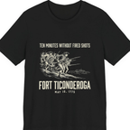 Fort Ticonderoga Ten Minutes Premium Tee - Black front