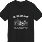 Spanish Armada Fire Ships Premium Tee - Black front