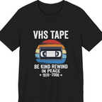 Vhs Tape Memorial Premium Tee - Black front