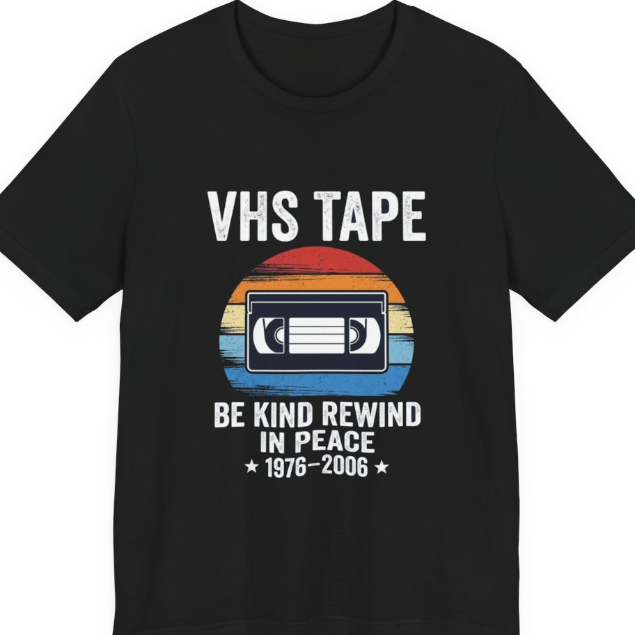 Vhs Tape Memorial Premium Tee - Black front