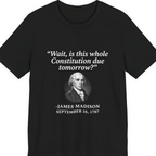 Madison Constitution Deadline Premium Tee - Black front