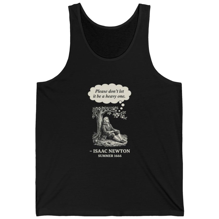 Newton Gravity Anxiety Tank Top - Black front