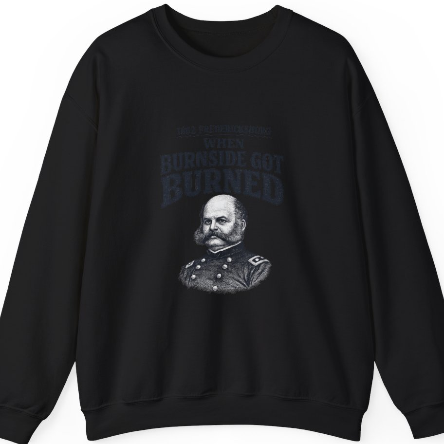 Fredericksburg Burnside Got Burned Vintage Sweatshirt - Black front