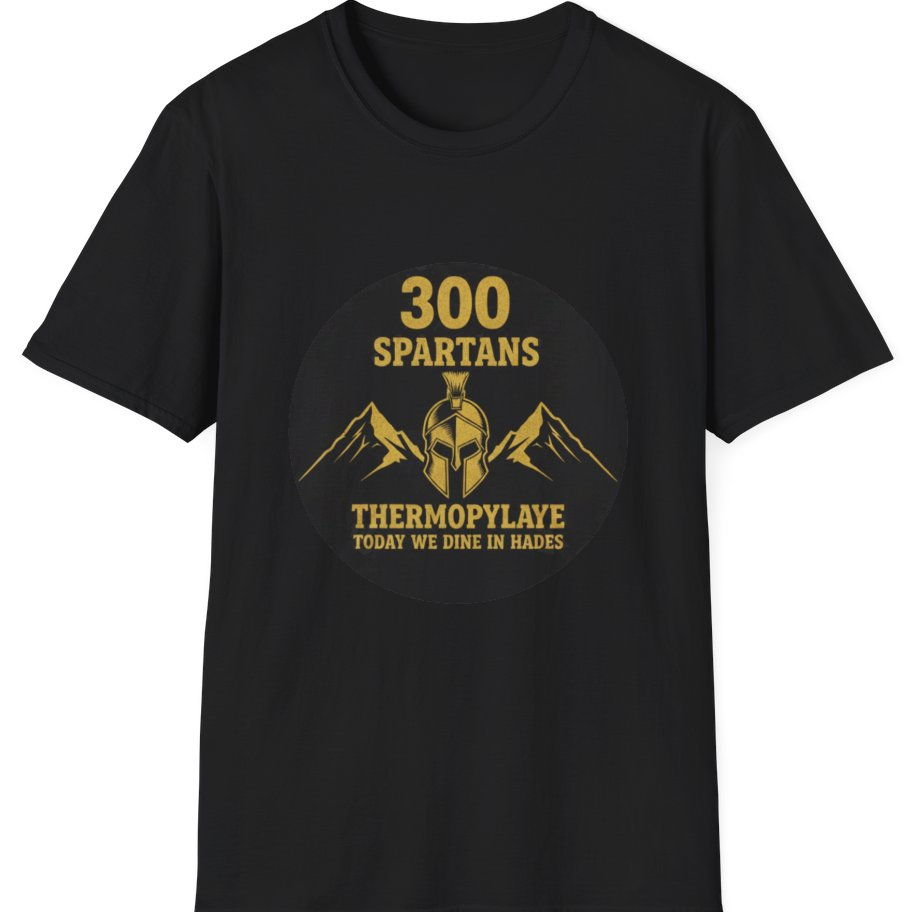 Spartans Thermopylae T-Shirt - Black front