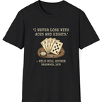 Dead Mans Hand Poker T-Shirt - Black front