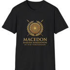 Macedonian Empire Crest T-Shirt - Black front