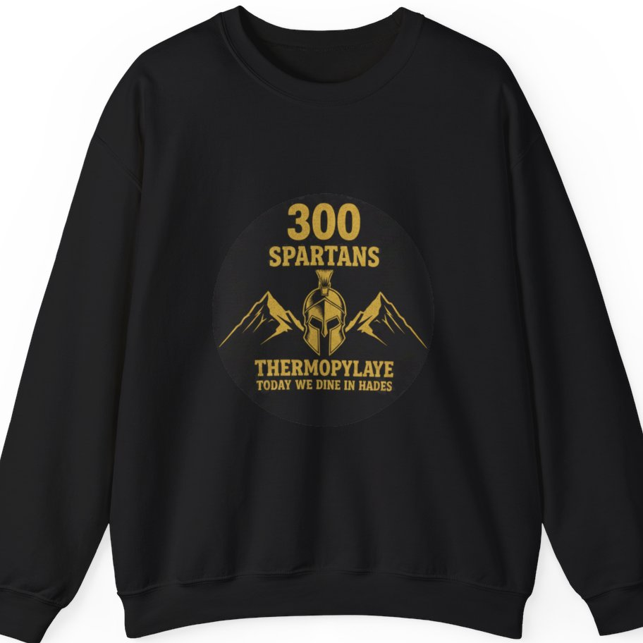 Spartans Thermopylae Sweatshirt - Black front