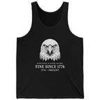 Stressed Eagle Fine Since T-Shirt - Black front