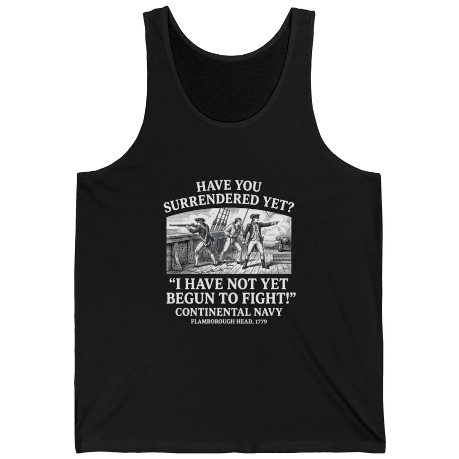 Not Yet Begun To Fight Tank Top - Black front