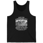 Not Yet Begun To Fight Tank Top - Black front