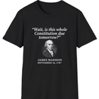 Madison Constitution Deadline T-Shirt - Black front