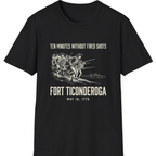 Fort Ticonderoga Ten Minutes T-Shirt - Black front
