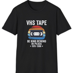Vhs Tape Memorial T-Shirt - Black front