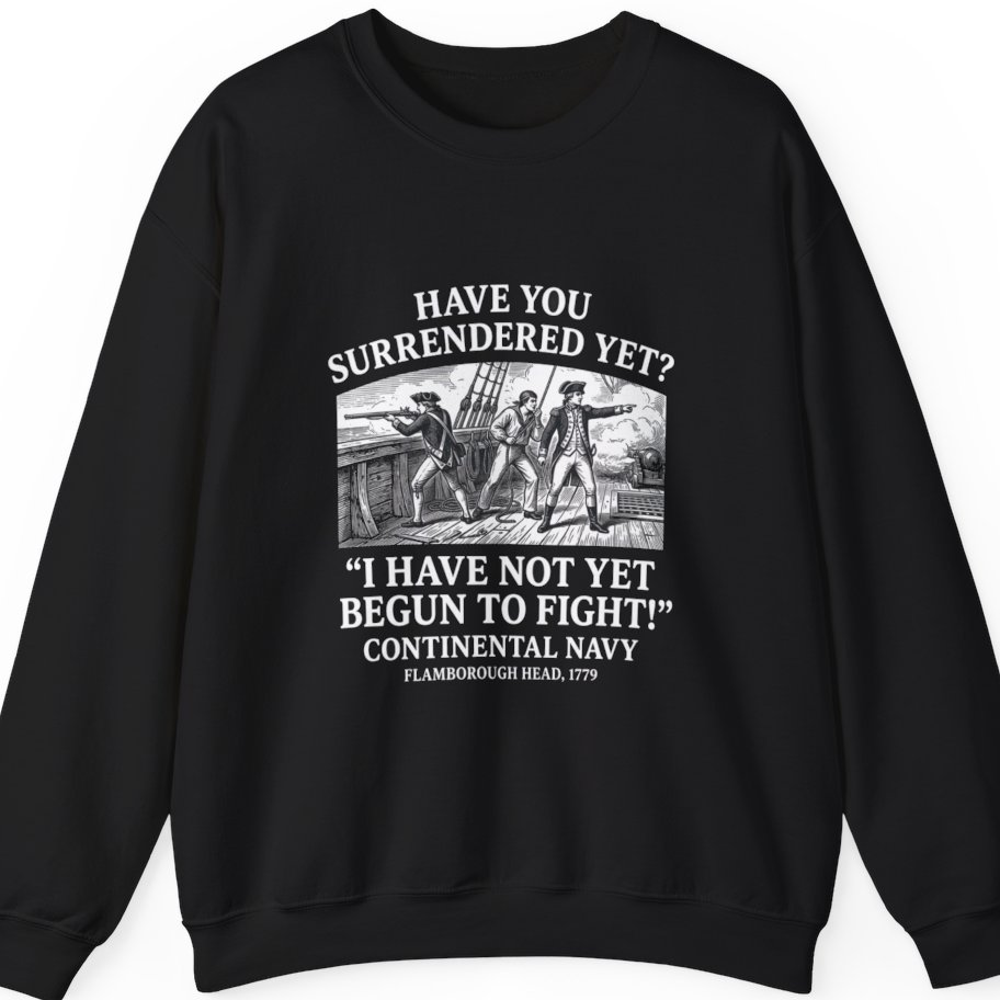 Not Yet Begun To Fight Sweatshirt - Black front
