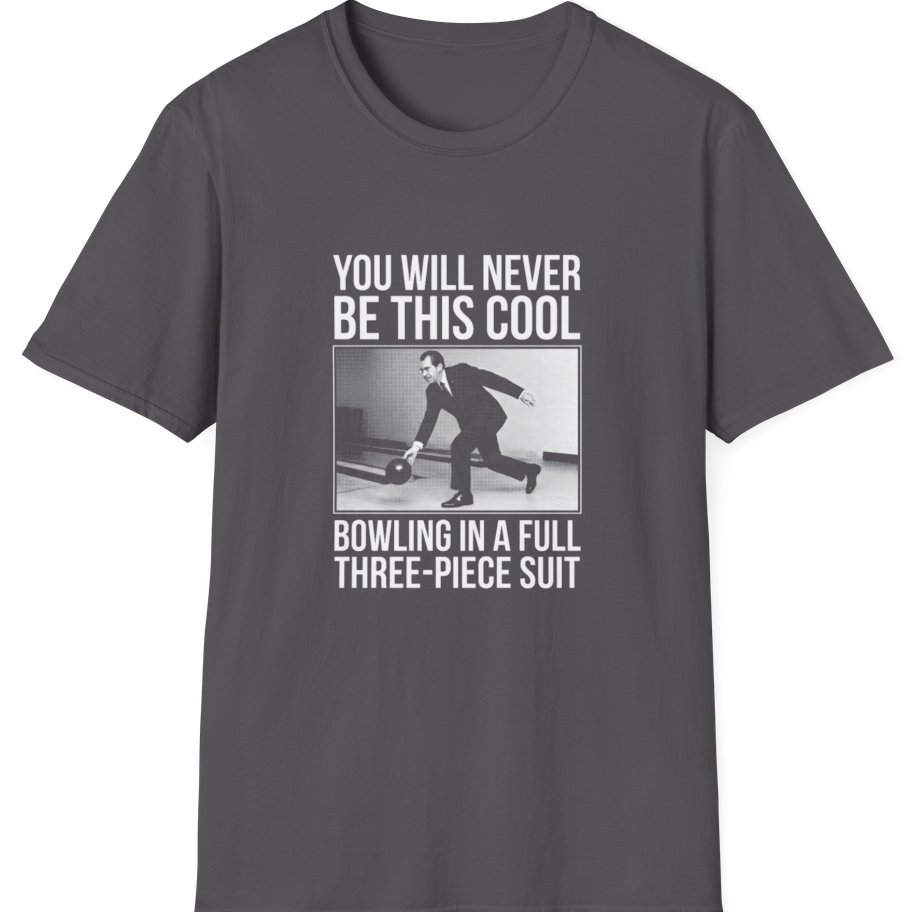 Nixon Suit Bowling Flex T-Shirt - Charcoal front
